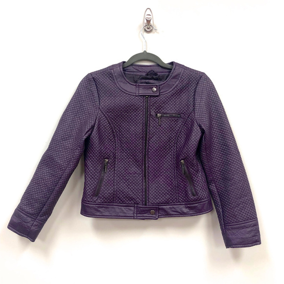 YOKI New York Cropped Faux Leather Jacket - Picture 1 of 5